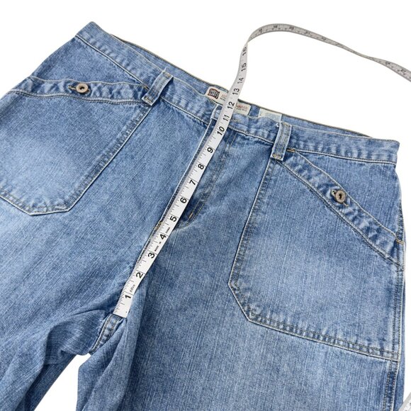 Faded Glory Womens Classic Utility Denim Shorts Size 18 Light Blue 6.5 Inseam - Picture 6 of 11